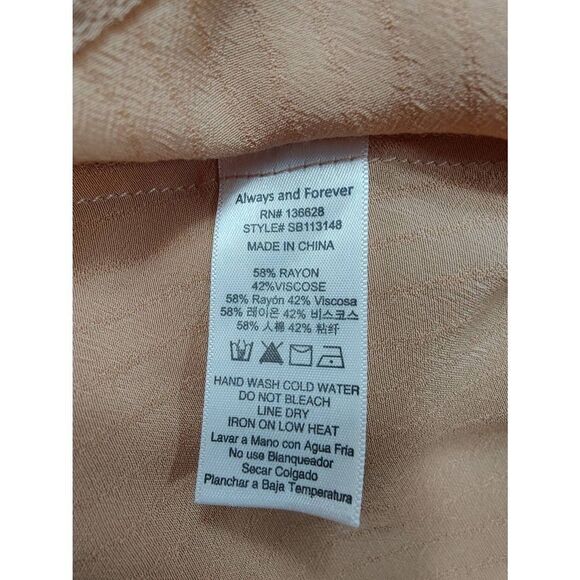 Always and Forever Oversized Button Down Blouse with Tie at Waistline NWT - Picture 5 of 5